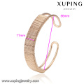 51817 Xuping aimant large bracelet en or 18 carats saoudite arabie bijoux réglable bracelet manchette